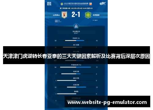 天津津门虎逆转长春亚泰的三大关键因素解析及比赛背后深层次原因